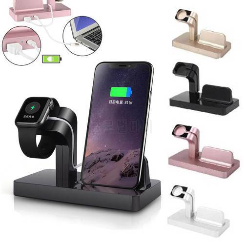 Wireless Charger For Apple i Watch 5 2 3 4 iPhone 8 7 6 S Plus XR X XS 11 Pro Max Charger Dock 2 In 1 Wirless Charger Pad Stand