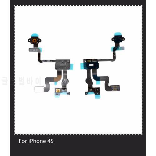 For Iphone 4S Original Power Button Flex Cable Ribbon Light Sensor Power Switch On / Off Replacement for Ihone 4S Flex Cable