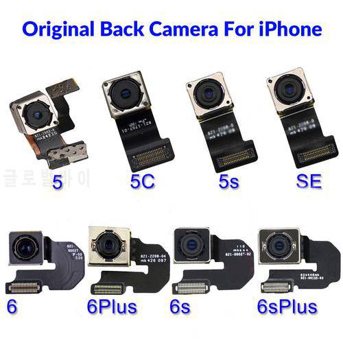 Original Rear Main Back Big Camera for iPhone 5 SE 5s 5c 6 6 Plus 6S 6S Plus 7 7 Plus 8 8 Plus X XR XS Max Flex Cable