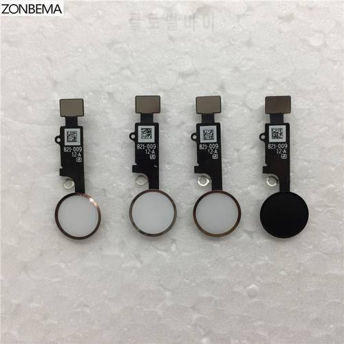 ZONBEMA Original Home button with Flex Cable Ribbon assembly For iPhone 7 8 Plus 4.7