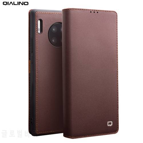 QIALINO Luxury Genuine Leather Cover for Huawei Mate 20 30 Pro with Card Slots Wallet Flip Case for Huawei P20 P30 P40 Pro+Plus