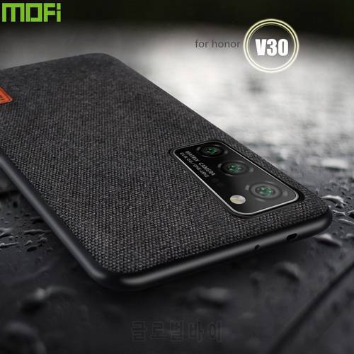 For Huawei Honor V30 Pro Case Huawei Honor View30 Pro Case MOFi Original Honor View 30 Case Shockproof Fabric Back Tpu Cases