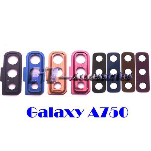 New Rear Back Camera Glass Lens Cover For Samsung Galaxy A7 2018 A750 with ring Replacement Parts