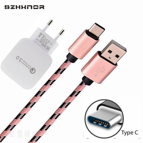 0.2m/1m/2m/3m Long USB C QC3.0 Fast Charger Charge for Huawei P20 Lite Mate 10 Pro Honor 10 9 8 V8 V9 P9 P10 Plus Type-C Charges