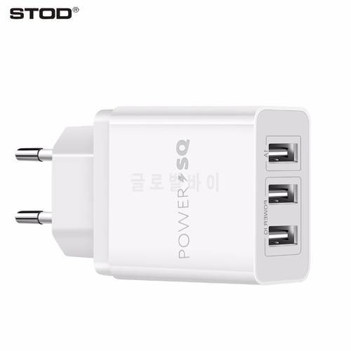 Multiple Usb Charger 3 Port Smart Quick Charge For iPhone 7 Plus Blackview Realme Redmi POCO Cubot Fast Charging Wall Adapter
