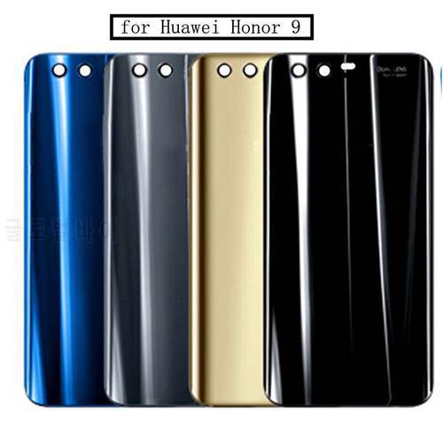 For HUAWEI Honor 9 Battery Rear Housing Cover 3D Glass Back Door Case 5.15Inch honor9 + Adhesive Sticker Replacement Parts