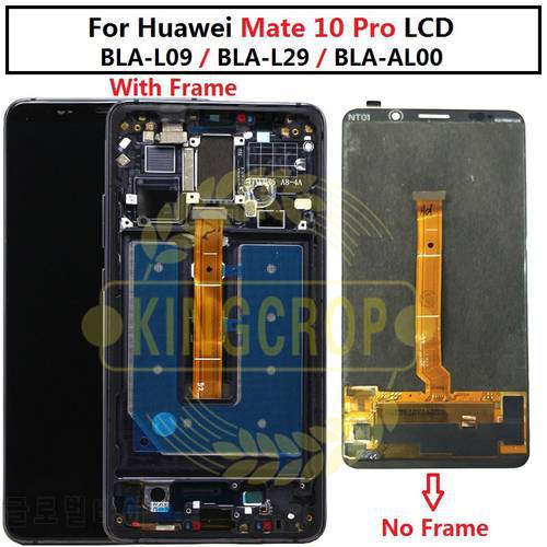 For Huawei MATE 10 Pro LCD Display Touch Screen Digitizer Assembly AMOLED For Huawei Mate 10 pro with frame