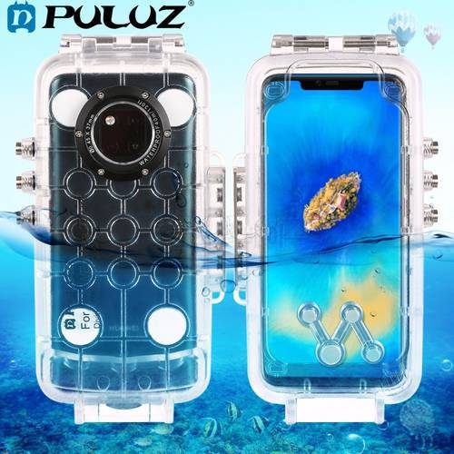 PULUZ 40m/130ft Underwater Waterproof Diving Housing Photo Video Taking Underwater Cover Phone Case for Huawei Mate 20 Pro