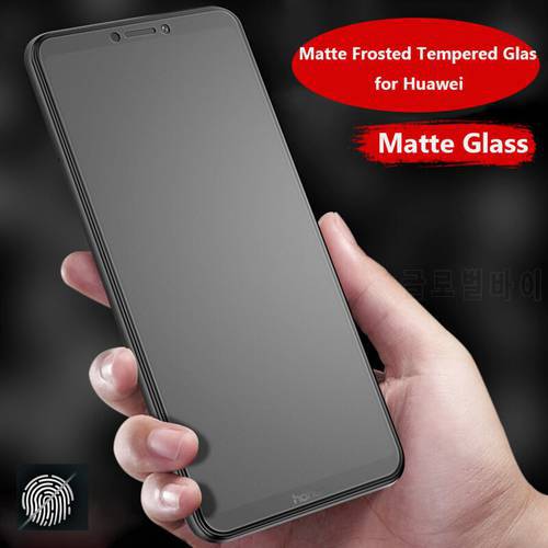 Matte Frosted Tempered Glass for Huawei Honor View 20 P40 Lite P20 P30 Pro 9X P Smart Plus 2019 Screen Protector Glass Nova 3 3i
