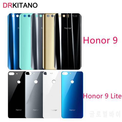 For Huawei Honor 9 Lite Battery Cover Back Glass Panel Rear Housing Door Case Replacement+Adhesive Sticker LLD-L31 LLD-L21