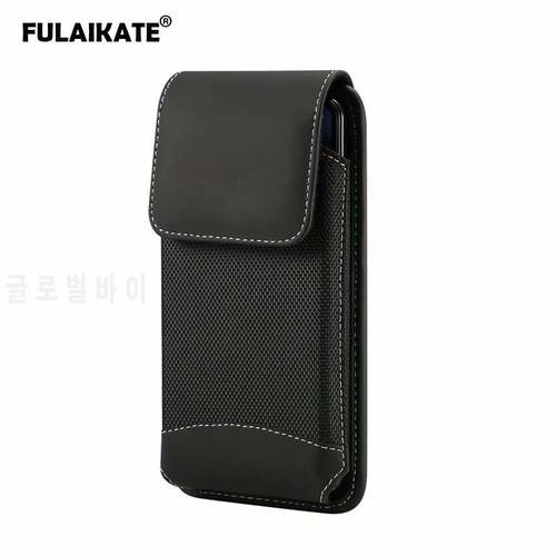 FULAIKATE Matte Cloth Universal Phone Bag for Xiaomi MI Max2 Waist Pouch for Huawei Honor 8X Max Business Sport Pocket for Note9