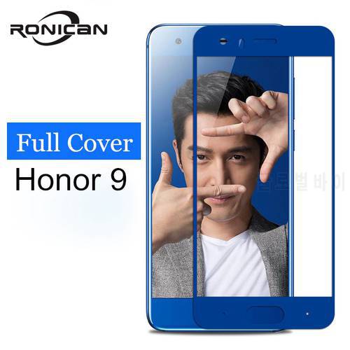 RONICAN for Huawei honor 9 glass tempered screen protector full cover blue protective film for Huawei honor9 tempered glass film
