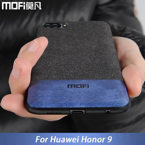 For Huawei Honor 9 Case Cover Honor9 Cover Silicone Edge Shockproof Men Business Fabric Coque MOFi Original For Honor 9 Case
