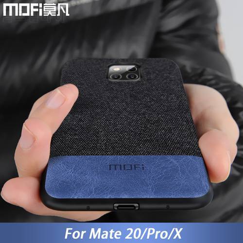 for Huawei mate 20 case cover Mofi original silicone mate 20 X cover case back coque fabric shockproof mate 20 pro case
