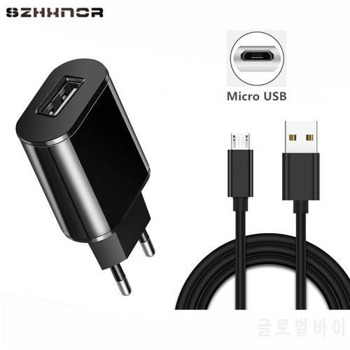 Micro USB Charge 5V Travel USB Charger Adapter Wall EU Plug Phone Smart Charger for huawei p smart P8 lite zenfone 5 vivo x21 v9