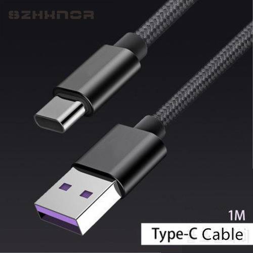 Black Type C Charger USB C Fast Charging Data Charge for Huawei P20 Lite / P20 Pro , Honor 10 9 V10 , MediaPad M5 8 / M5 10 Pro