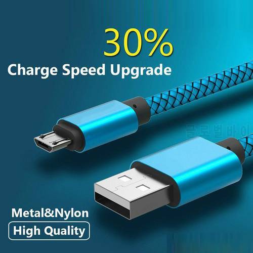 1M Nylon Micro USB Charger Cable for Huawei Mediapad X2 for Wileyfox Storm , Spark X , Swift Data & Sync Charging Cables