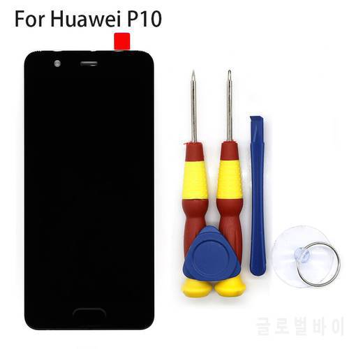 New original Touch Screen LCD Display LCD Screen For Huawei P10 Replacement Parts + Disassemble Tool+3M adhesive