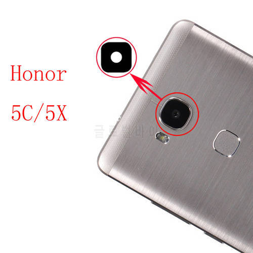 2pcs/lot Original New Back Rear Camera lens glass replacement for Huawei Honor 5C 5X honor5c honor5x with Sticker top quality