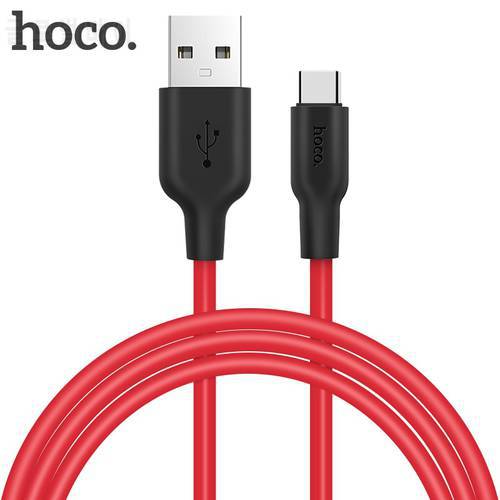 HOCO USB Type C Cable for Samsung Galaxy S9 S8 USB C Fast Charge Data Sync Cable for Huawei P10 Type-C Eco-friendly Silicone