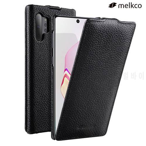 Full Grain Cowhide Leather Case For Samsung Galaxy Note 10 + Plus Genuine Flip Cover Vintage Business Leather Shell