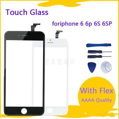 The Best Quality Touch Screen glass for Iphone 6 6p 6s 6sp Touch Screen Front Glass Lens Display Digitizer LCD with gift