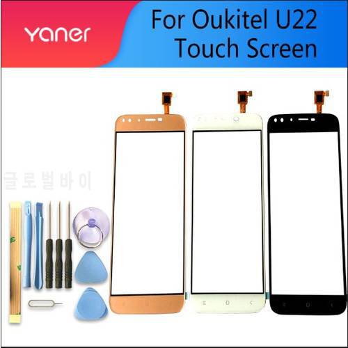 5.5 Inch Tested Well 100% For Oukitel u22 Touch Touch Screen Touch Panel Sensor Black/White/Gold Colors Phone Repair +Free Tools