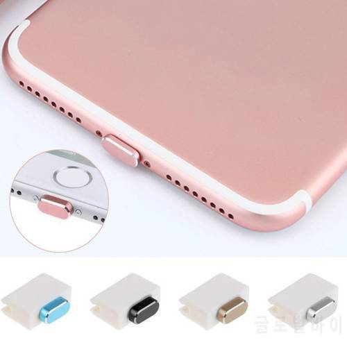 Metal Skin PC Charger Port Anti Dust Plug For IPhone 7 8 X 6S Plus Cap Stopper Cover Phone Accessories Universal Charging Plug