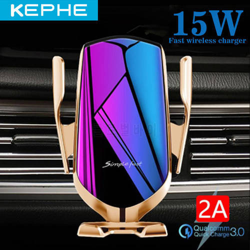 KEPHE 20W Automatic Clamping Car Wireless Charger for iPhone XS 11 Pro Samsung Xiaomi Infrared Sensor Car Phone Holder Charger