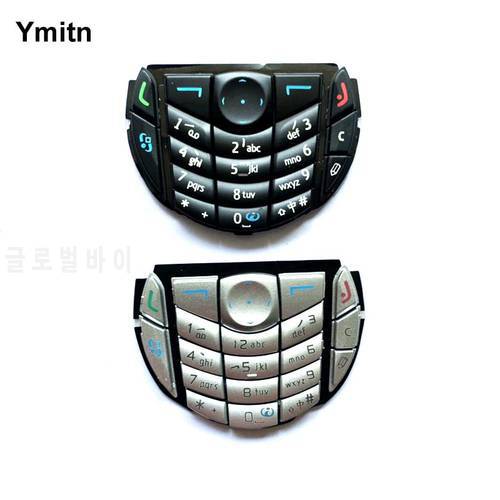 Silver/Black 100% New Ymitn Housing Buttons digital Keyboards Keypads Cover For Nokia 6630