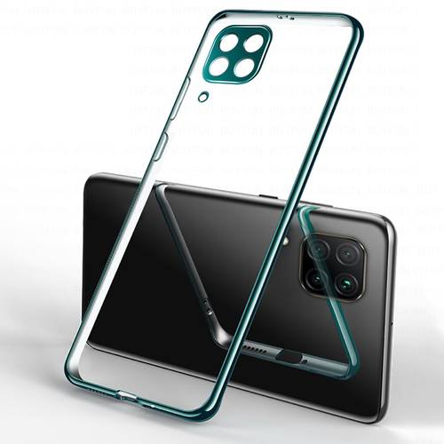 plating transparent case For huawei p40 lite p40 pro p 40 light p40lite p40pro protection camera silicone phone cover coque