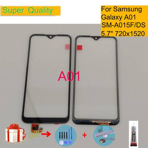 Replacement For Samsung Galaxy A01 2019 Touch Screen Digitizer Panel Sensor A01 A015 Front Outer Glass With OCA Glue