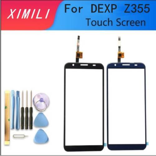 Tested Well Originaln 100% 5.5 Inch For DEXP Z355 Touch Screen Glass Lens Digitizer Glass Sensor Black Blue Color With Tape