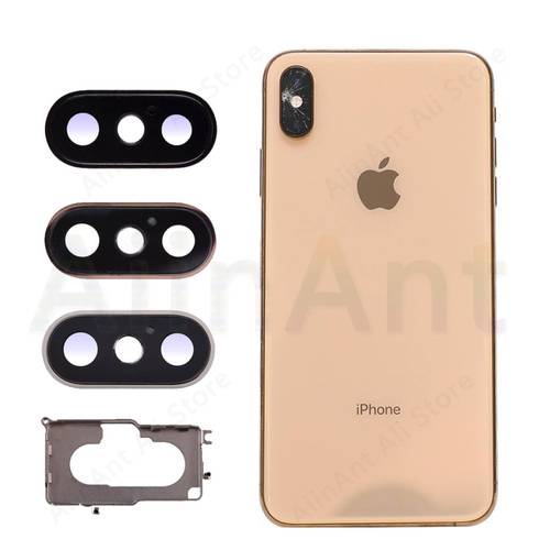 Original Sapphire Crystal Back Rear Camera Glass Ring For iPhone X Xs Max XR Camera Lens Ring Cover Repair Parts