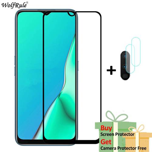 2Pcs Screen Protector For OPPO A5 2020 Glass A35 A15 A15S A53 A32 A33 A53S A9 2020 Tempered Glass Protective Phone Camera Film