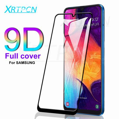 9D Protective Glass On For Samsung Galaxy A50 A40 A30 A20 A10 A60 A70 A80 A90 Tempered Glass Film For Samsung M10 M20 M30 A20