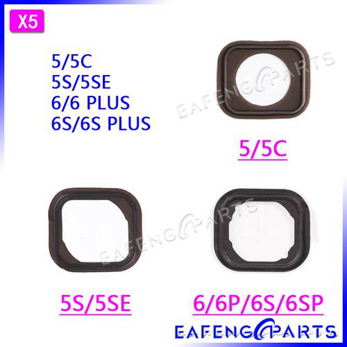 Replacement for iPhone 5 5c 5SE Home Button Holder Rubber 6 Plus 6s 7 8 Plus home holding Gasket silicone spacer Adhesive