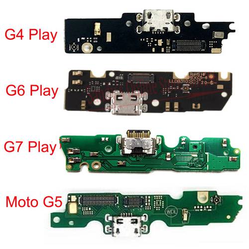 USB Charging Port Board Dock Flex Cable For Motorola Moto G4 G5 G6 G7 Play Charger Port Connector Board Flex Cable Repair Parts