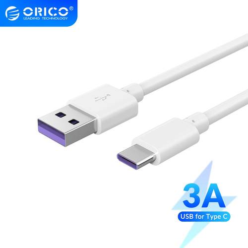 ORICO 3A USB Type C QC3.0 Fast Charging Cable for Samsung Xiaomi Huawei for Macbook Pro Mobile Phone Tablet