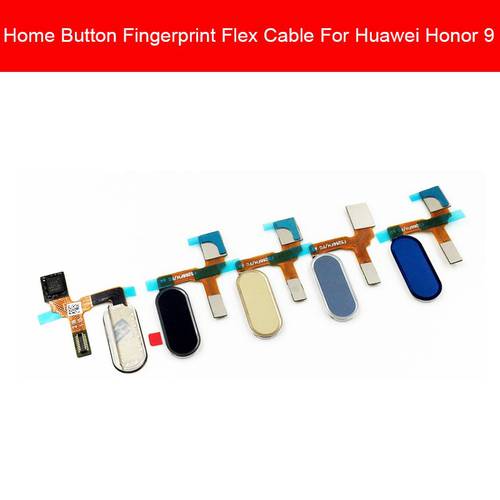 Home Button Fingerprint Flex Cable For Huawei Honor 9 STF-AL00 STF-AL10 STF-L09 Menu Return Touch Sensor Replacement Parts