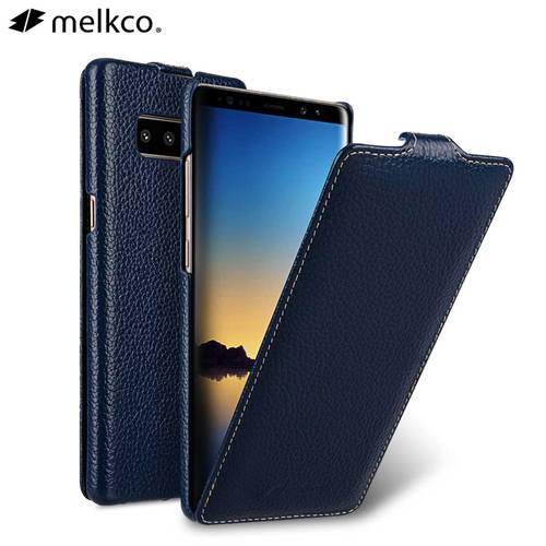Vertical Open Genuine Litchi Leather Flip Phone Case Cover For Samsung Galaxy Note 8 9 Note8 Note9 Cow Skin Business Pouch Bags