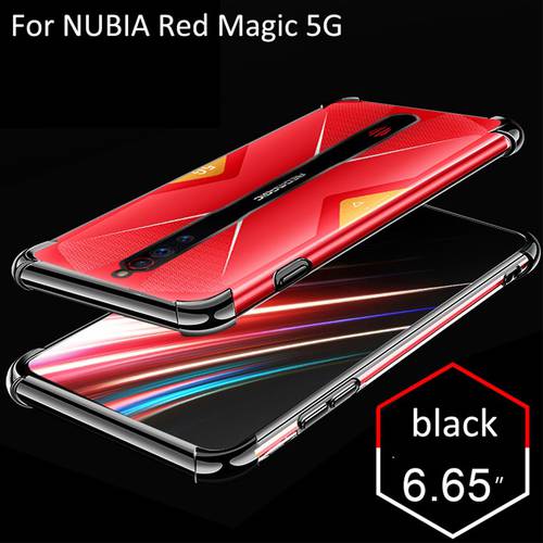 For Nubia Red Magic 5G nx659j Cover Transparen Air Cushion Shockproof Soft Case RedMagic 5G Clear Protective Phone Cases