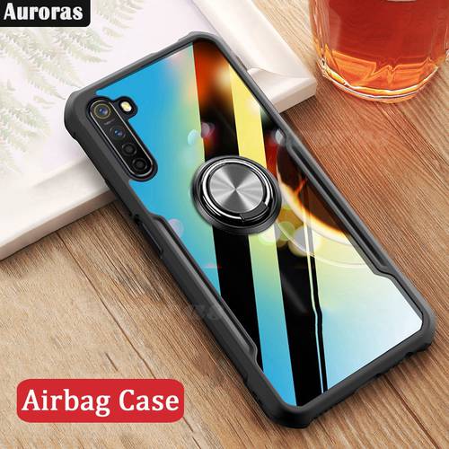 For Realme6 9 Pro Plus Case Antifall Airbag Shockproof Clear With Ring Soft Cover RealmeC35 7 X5 C3 5 GT2 Pro X3 8 5G 30 C21 C25