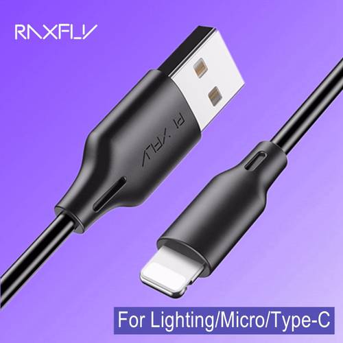 RAXFLY 1m Cable For iPhone Lighting Micro USB Type C Phone Cables Android Charging Wire Cabo Usb Tipo C For Samsung Xiaomi Cord