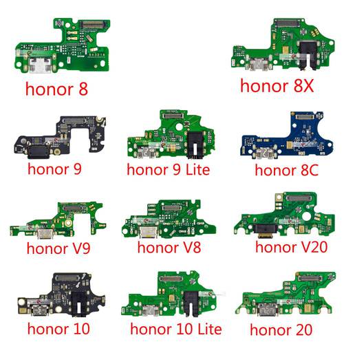 Charging Port Connector Board Parts Flex Cable For HuaWei Honor 8X Max 8C 8 9 10 lite 9i 20 V8 V9 V20