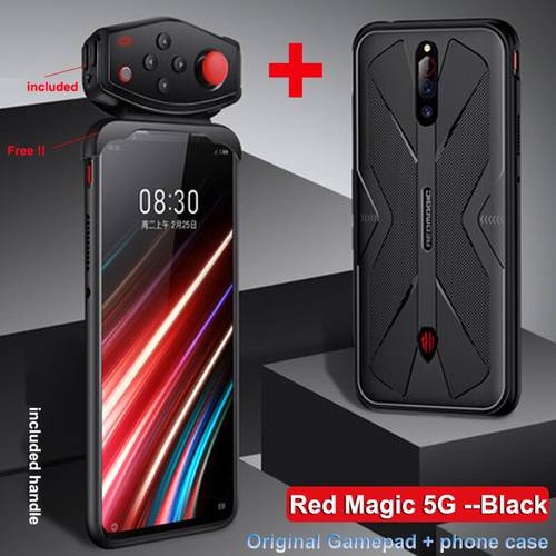 Shockproof TPU Soft Case for Nubia Red Magic 5G case Heat Dissipation Cover with original Red Magic PUBG Game Gamepad handle