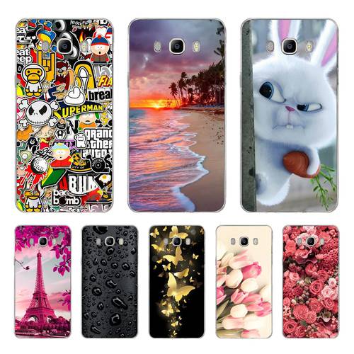 Silicone phone Case For Samsung Galaxy J7 2016 Cases J710 J710F Cover FOR Samsung J7 2016 Coque etui bumper 360 full protective