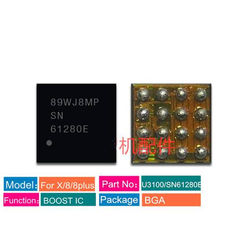 10pcs/Lot New U3100/SN61280E For xs/xs max/xr/X/8/8plus Power Supply Boost IC Chip