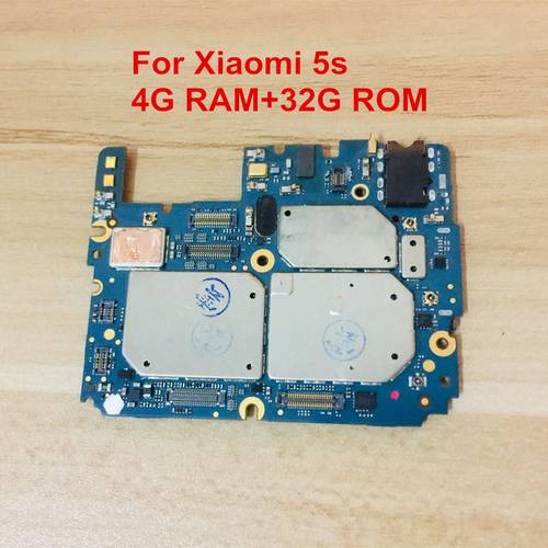 Mobile Electronic Panel Mainboard Motherboard Unlocked With Chips Circuits Flex Cable For Xiaomi 5S Mi 5S M5S Mi5S RAM 4GB+32G