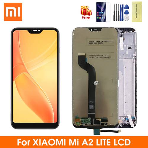 Original 5.84&39&39 Display Screen for Xiaomi Mi A2 Lite Lcd Display Touch Screen Digitizer Assembly for Redmi 6 Pro M1805D1SG